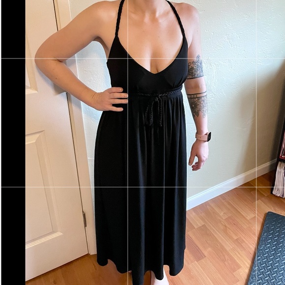 SOLD Dress Barn black maxi dress, size 4 - Picture 3 of 6